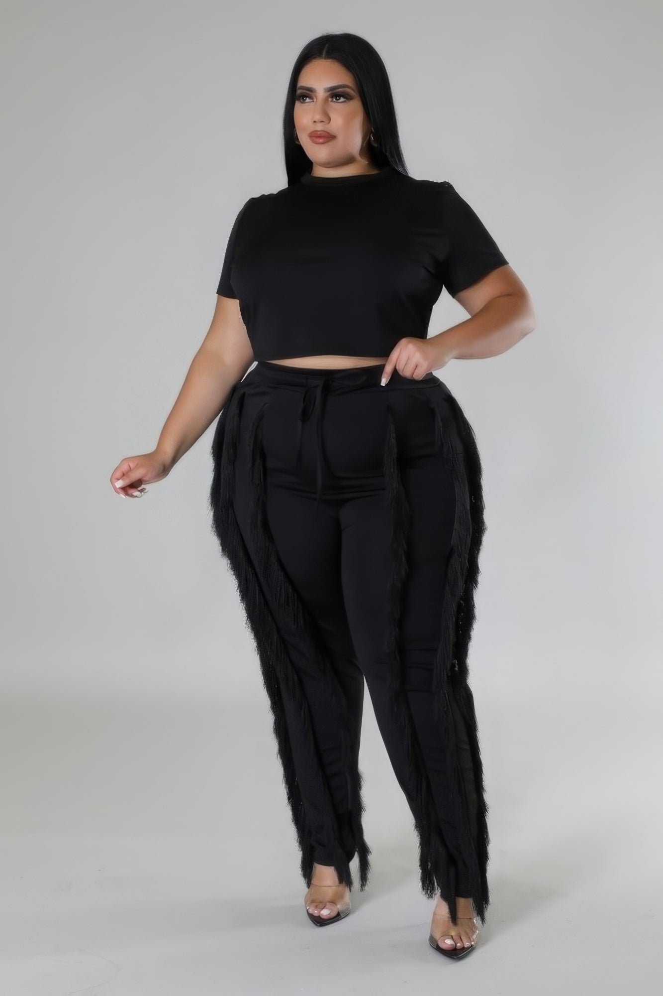 Chloe Crop Top Two-Piece Set