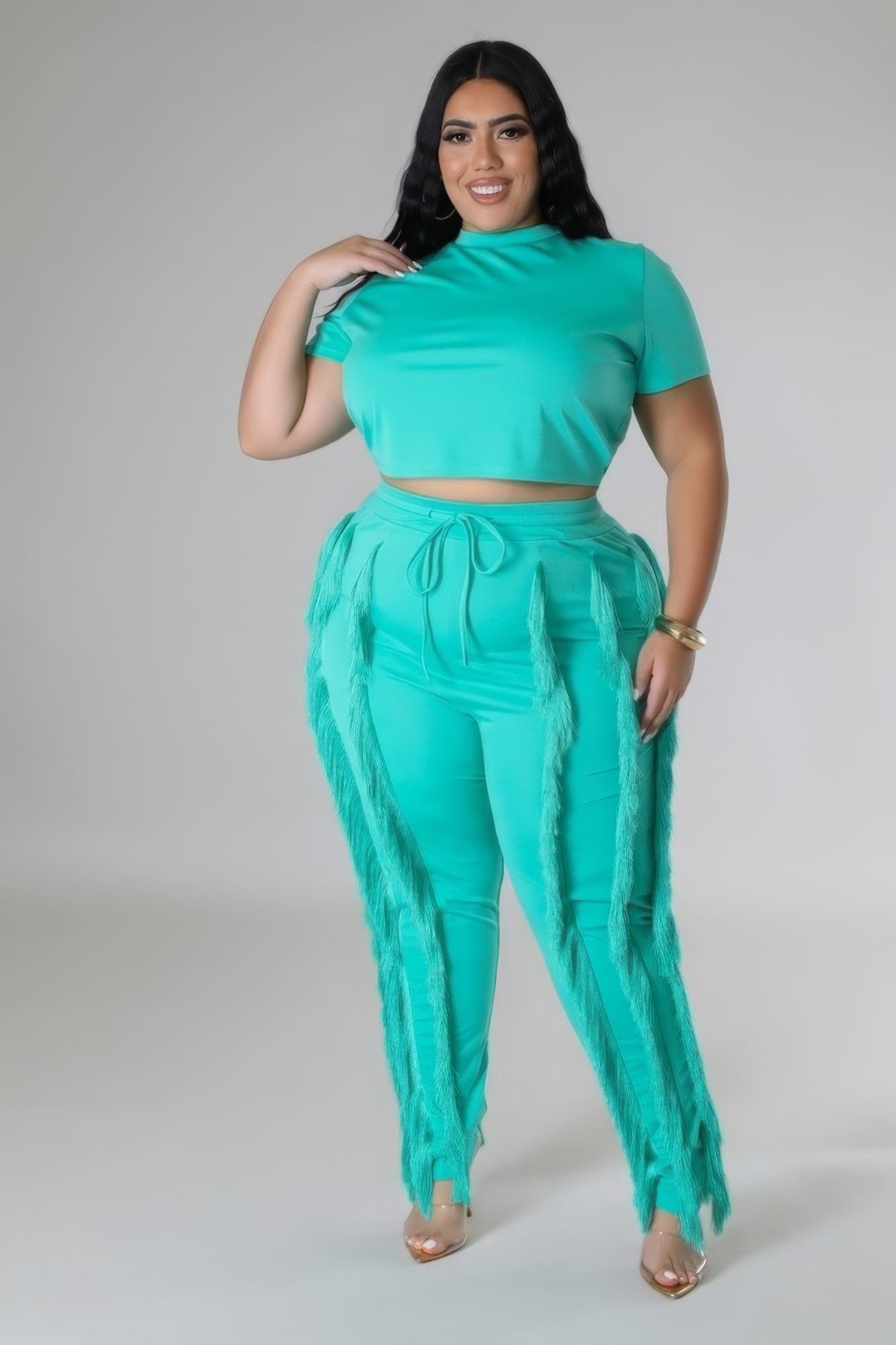 Chloe Crop Top Two-Piece Set
