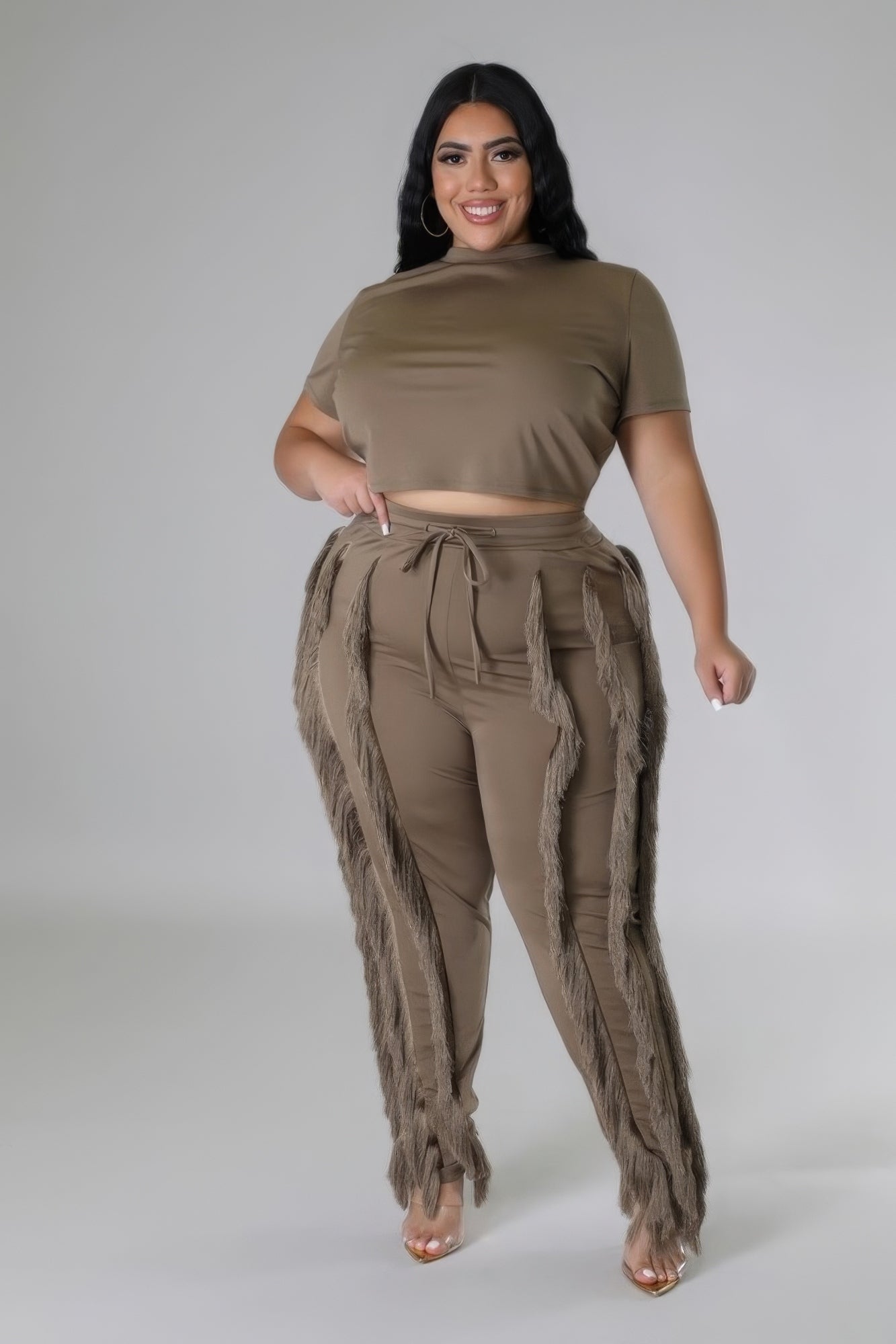 Chloe Crop Top Two-Piece Set