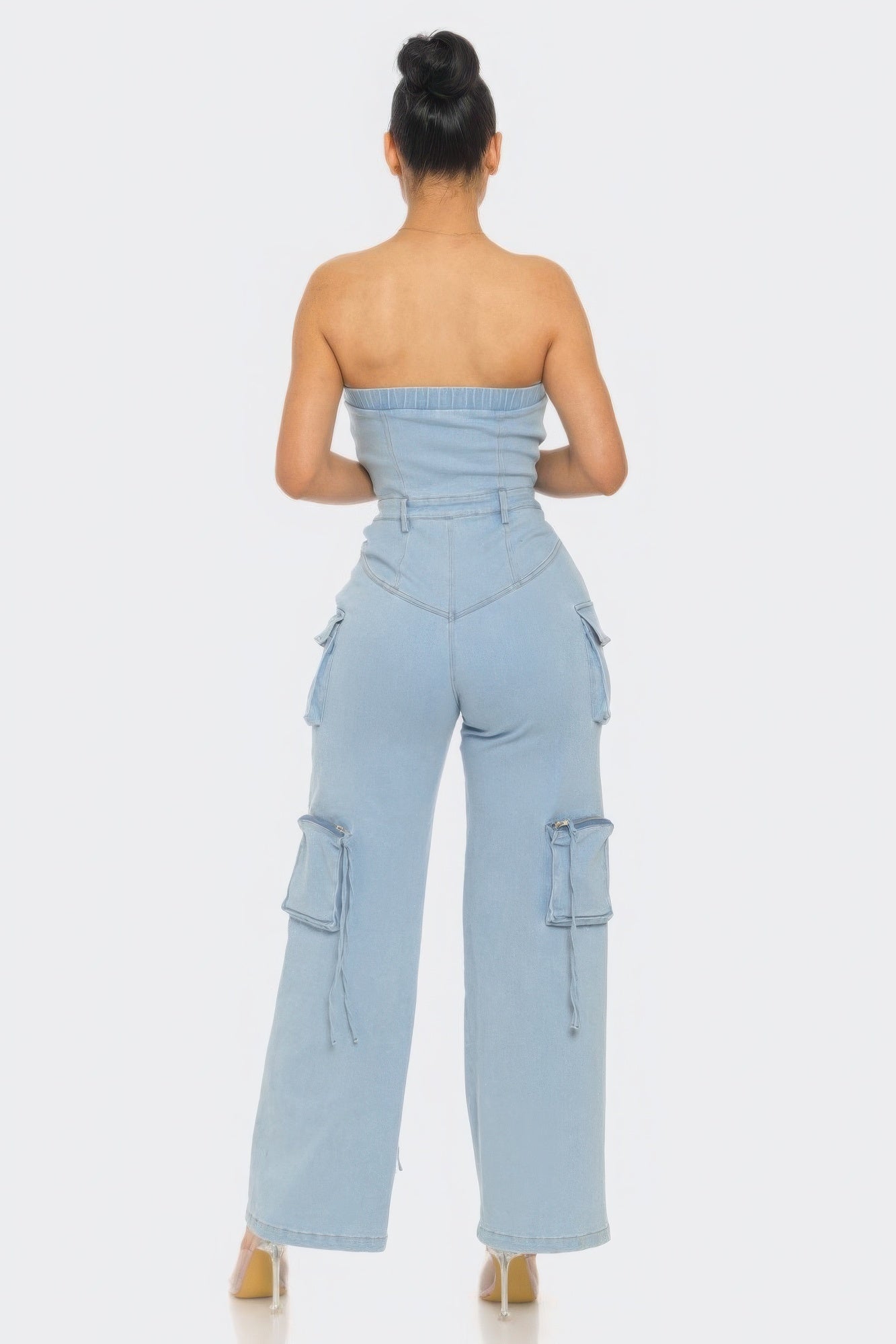 Shylyn Stretch Denim Jumpsuit