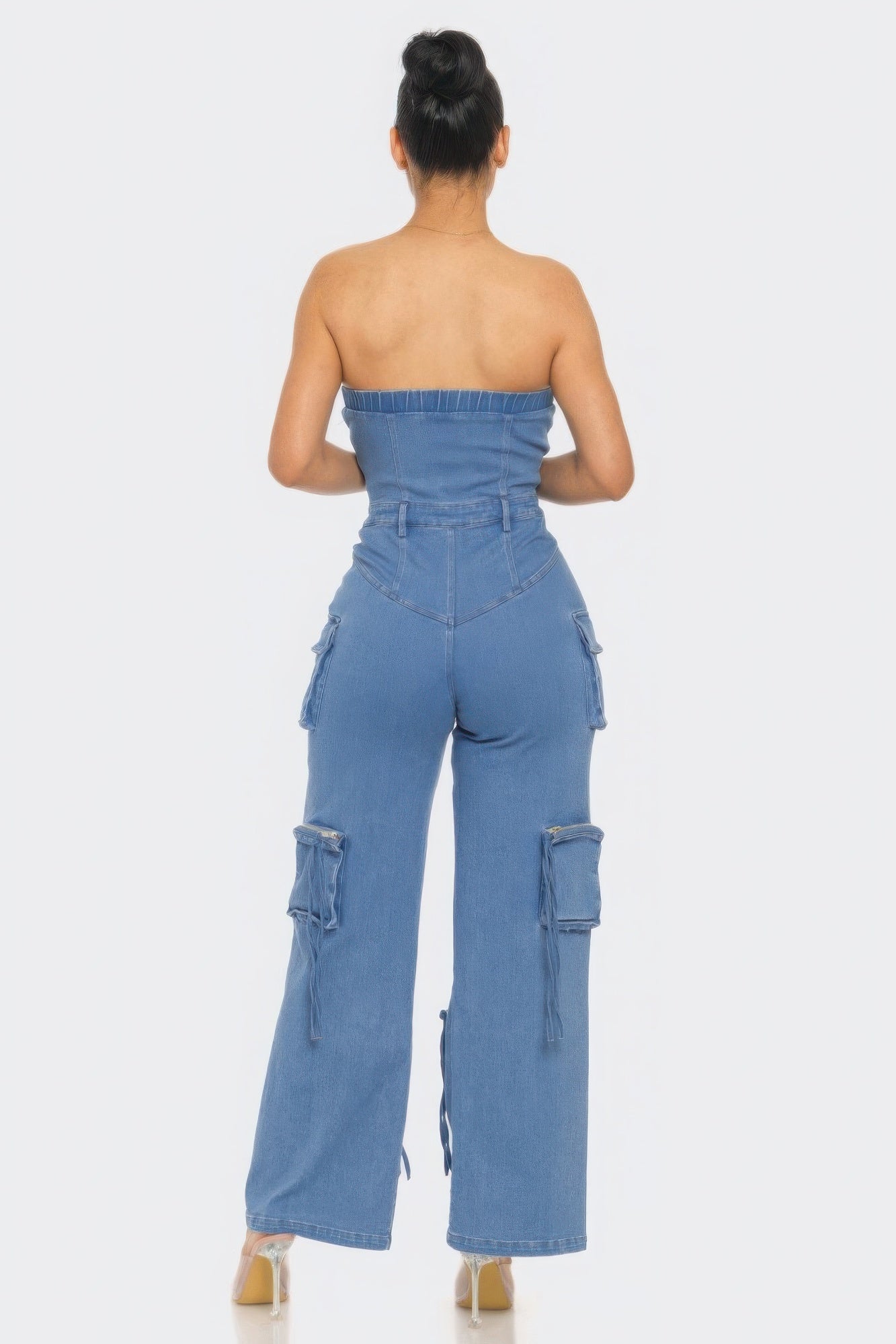 Shylyn Stretch Denim Jumpsuit