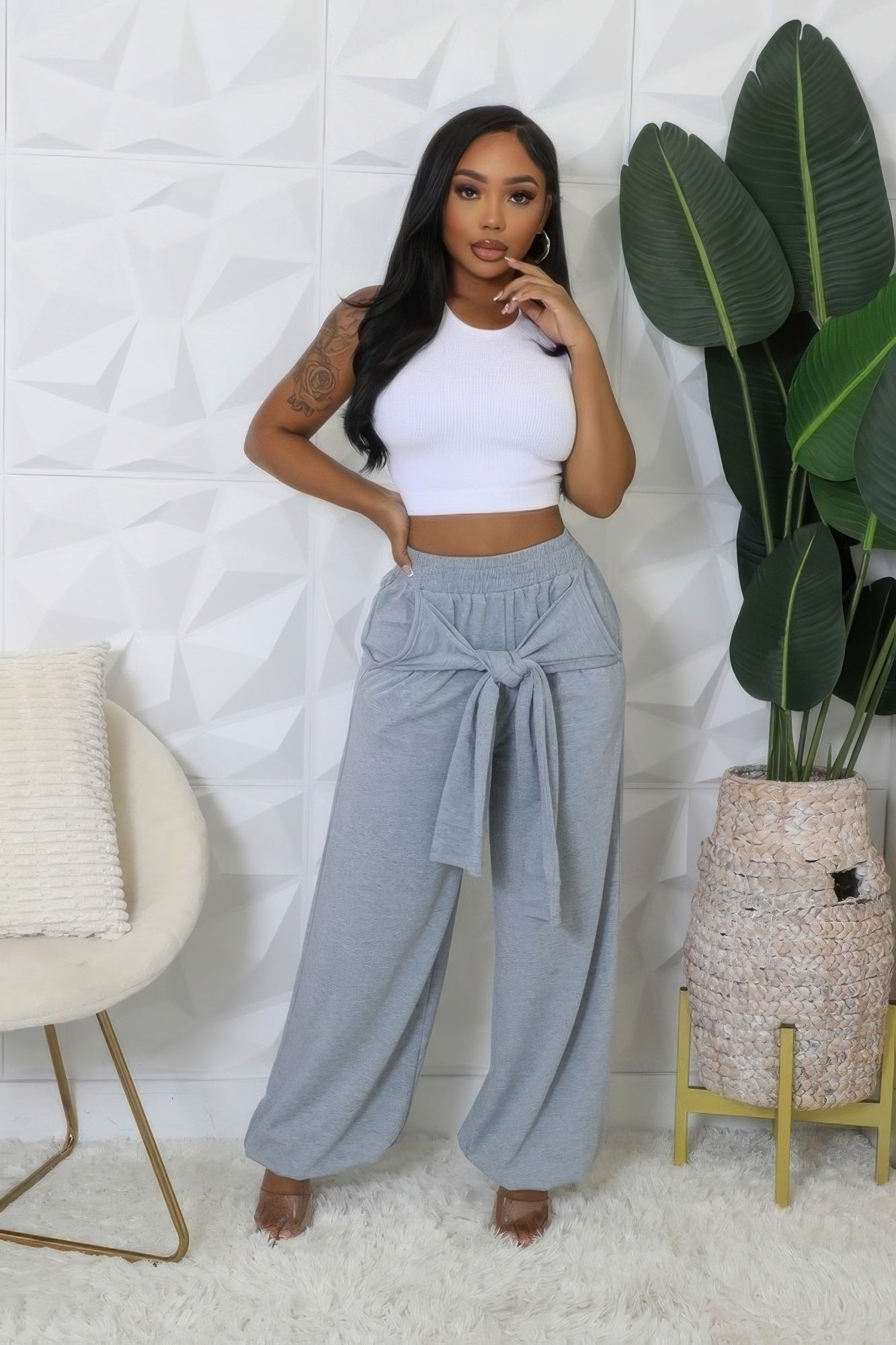 Harper High-Waisted Stretch Pants