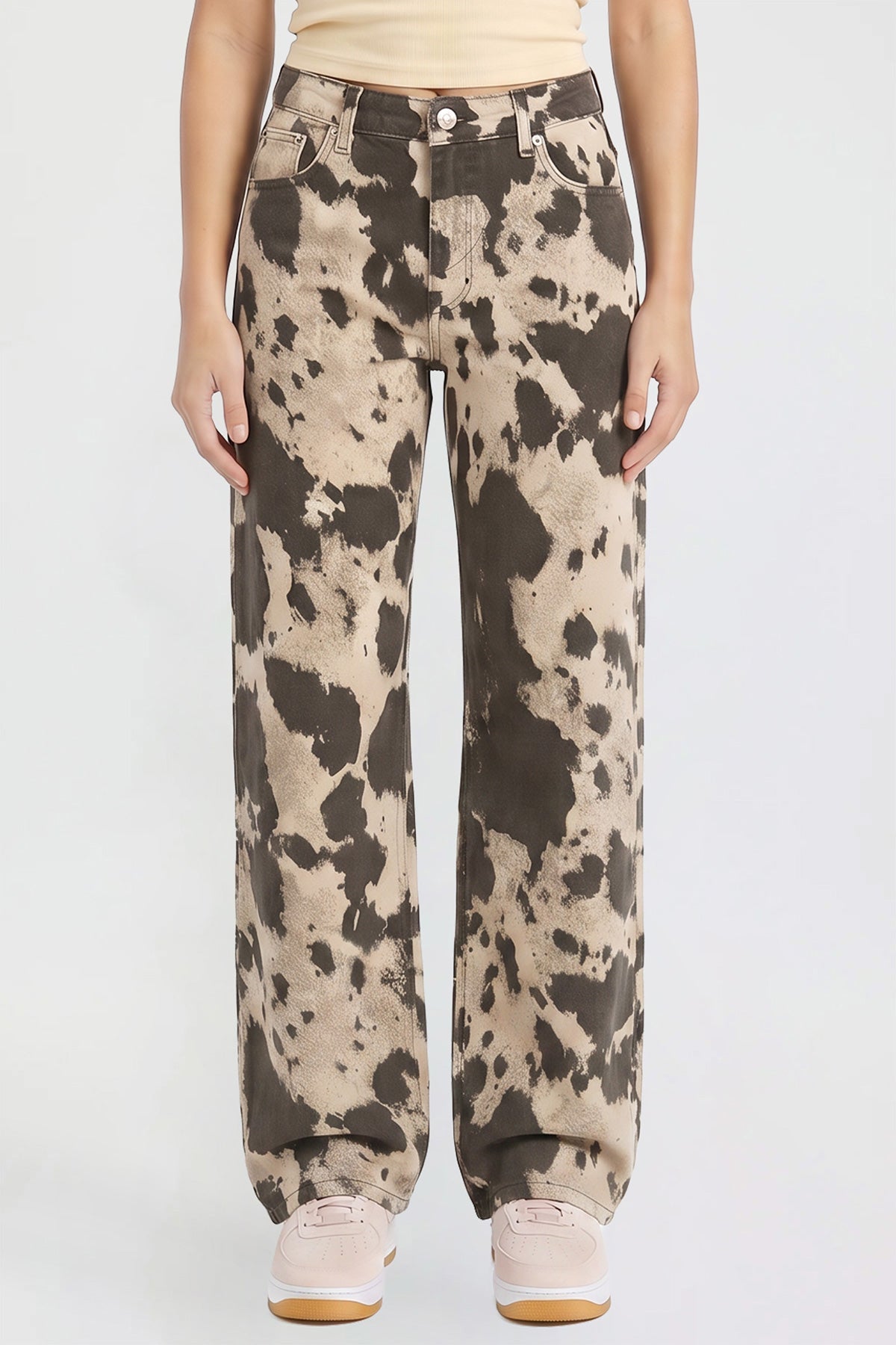 Alise Animal Printed Jeans