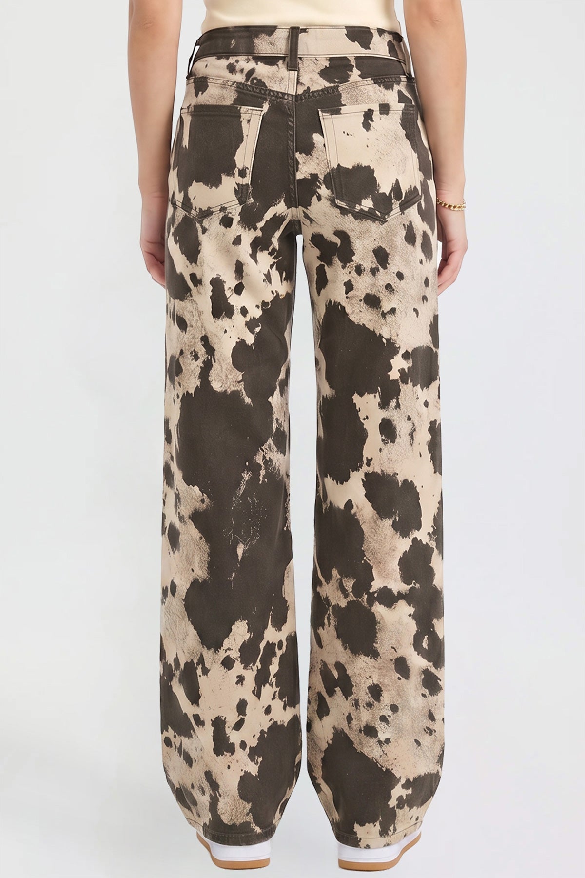 Alise Animal Printed Jeans