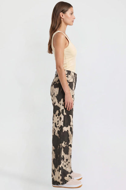Alise Animal Printed Jeans