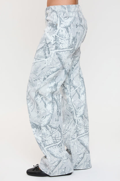 Coco Camo Printed Low Rise Jeans