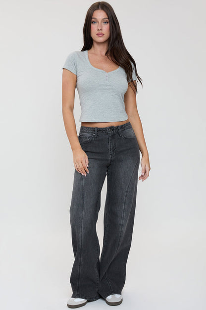 Luci Luxe Wide Leg Jeans
