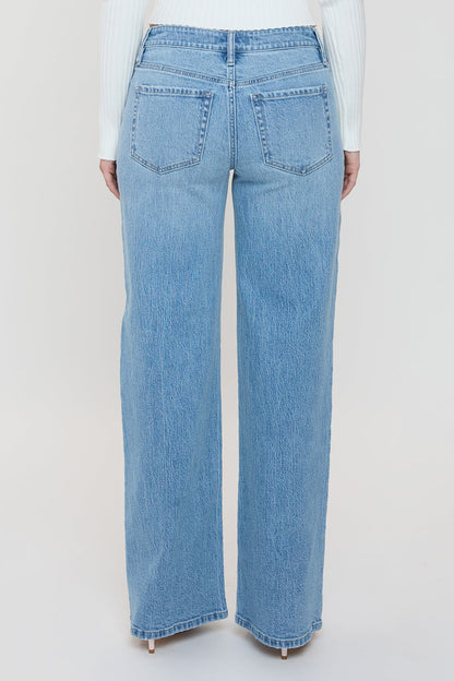 Asa Asymmetrical Wide Leg Jeans