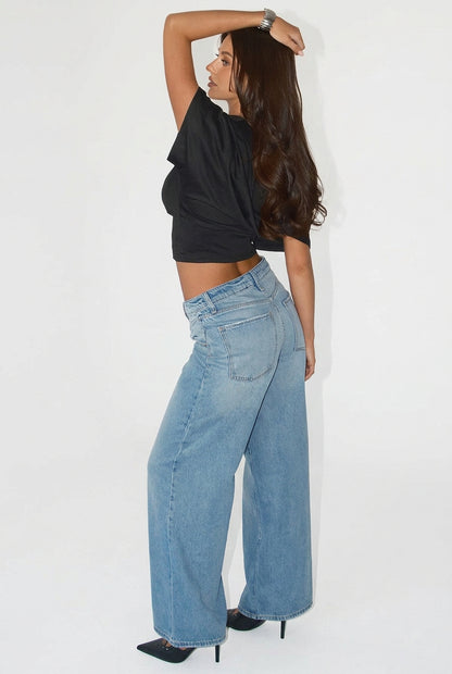 Rene Relaxed Extra Baggy Wide Leg Jeans