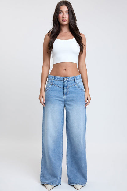 Rene Relaxed Extra Baggy Wide Leg Jeans