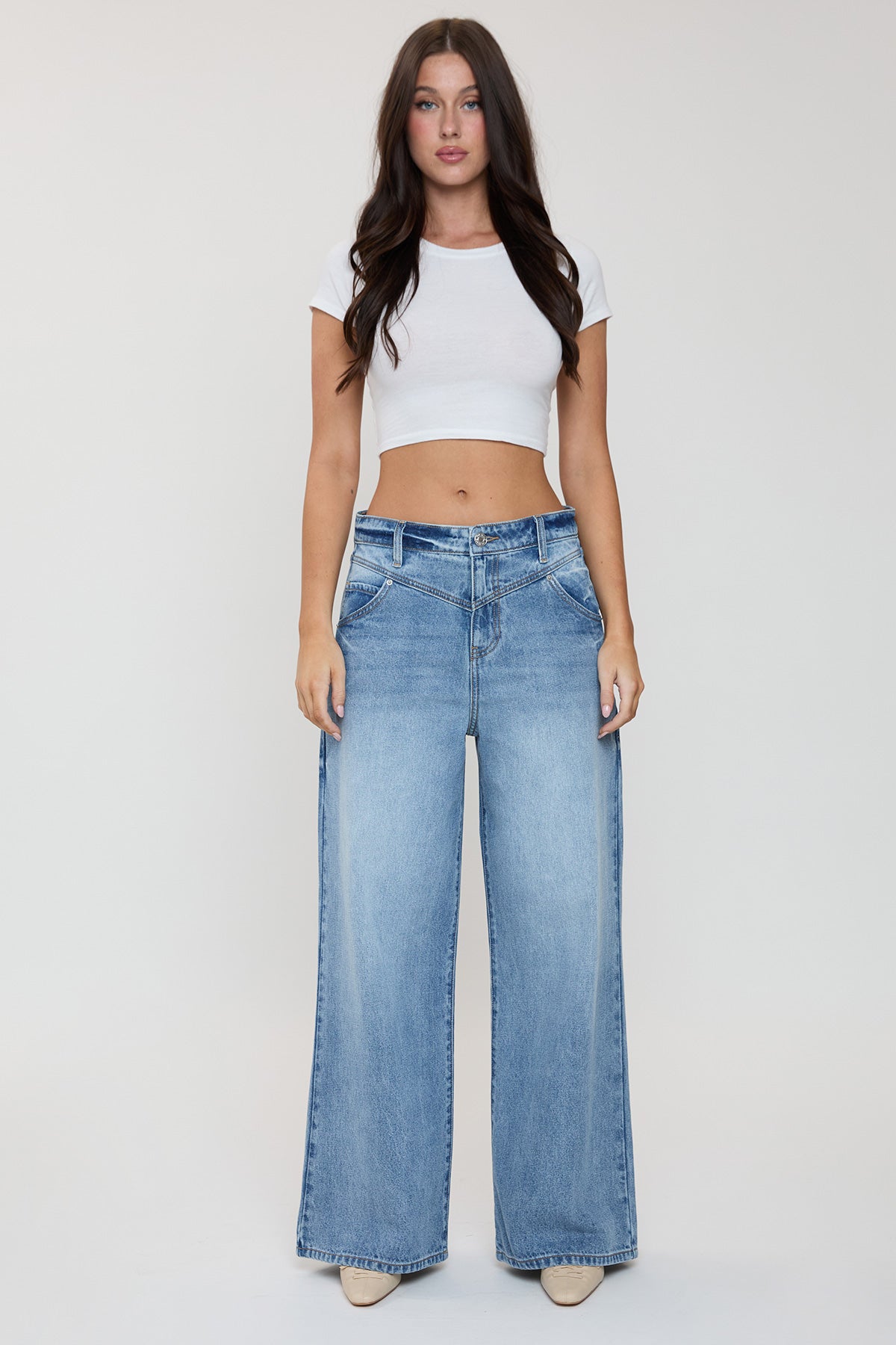 Rene Relaxed Extra Baggy Wide Leg Jeans