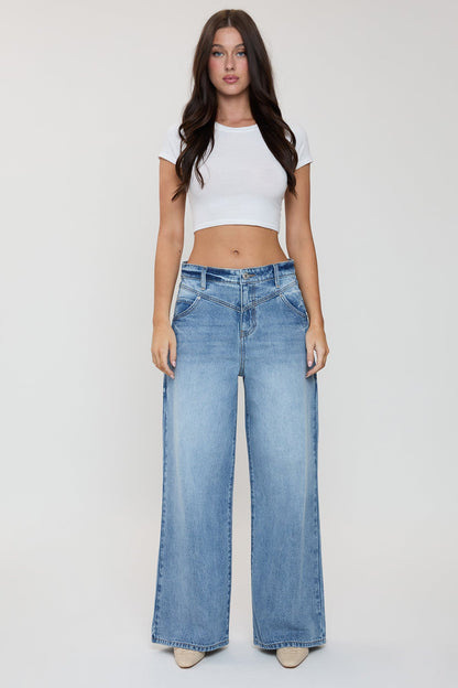 Rene Relaxed Extra Baggy Wide Leg Jeans