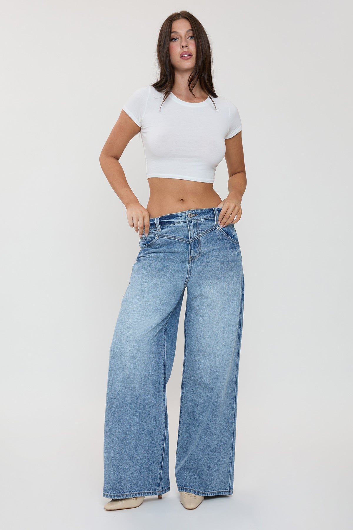 Rene Relaxed Extra Baggy Wide Leg Jeans