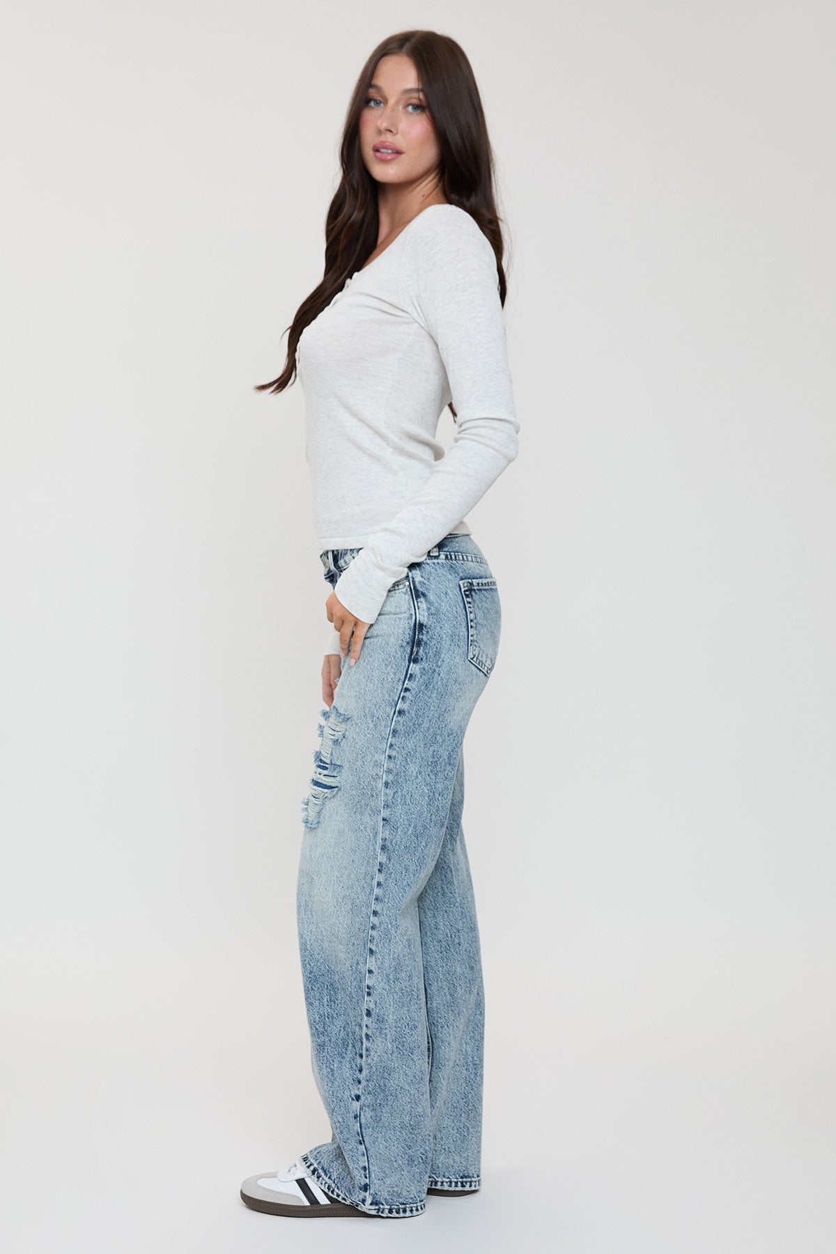 Rylee Rigid Wide Leg Jeans