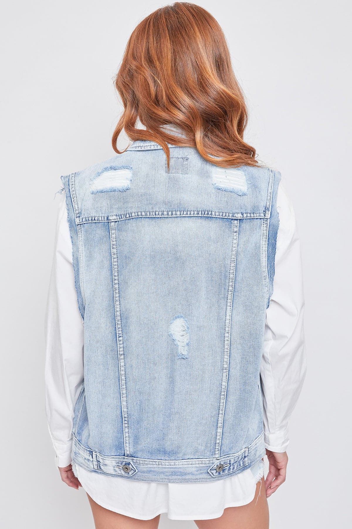 Ola Oversized Boyfriend Denim Vest