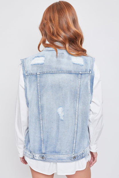 Ola Oversized Boyfriend Denim Vest
