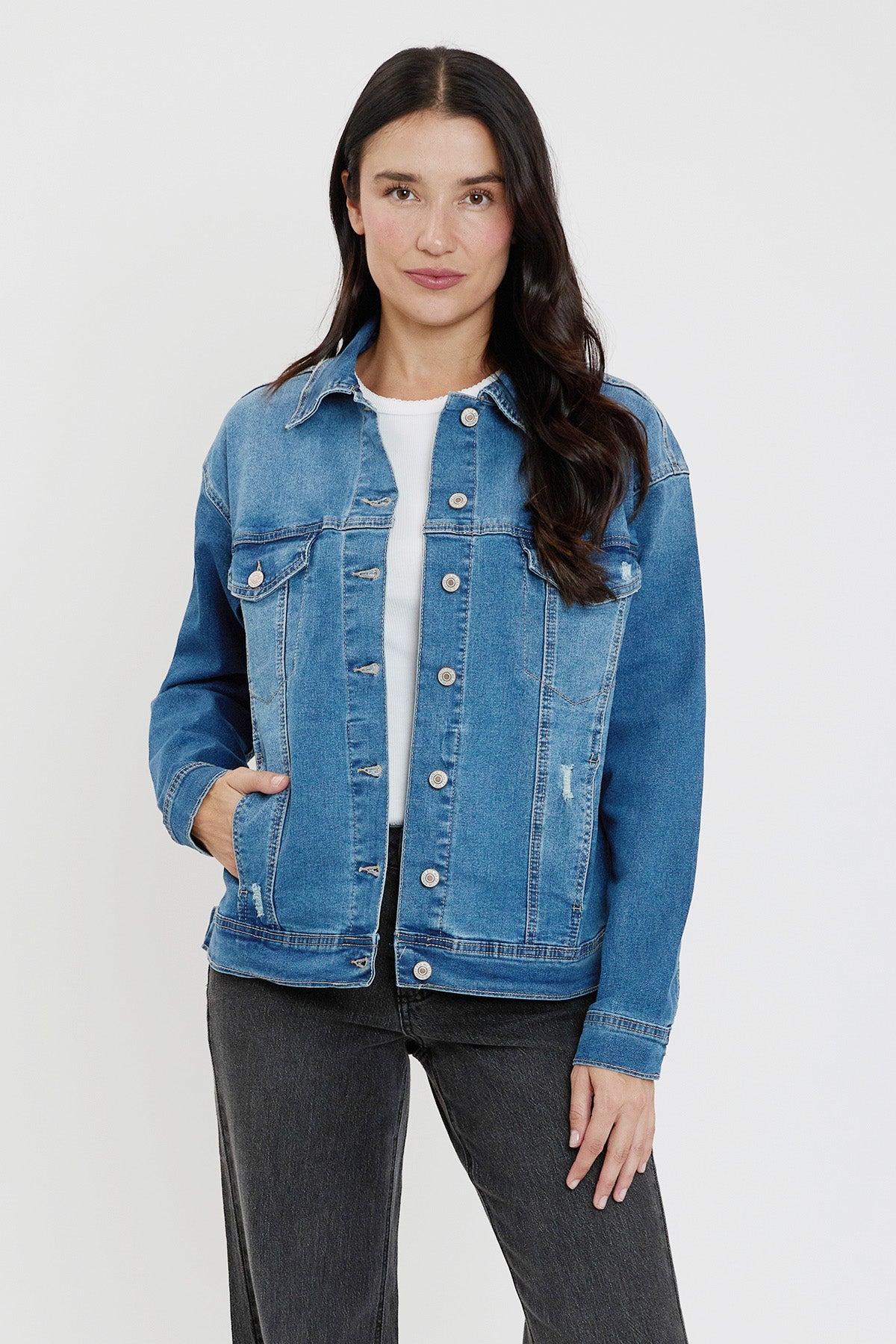 Brielle Boyfriend Denim Jacket