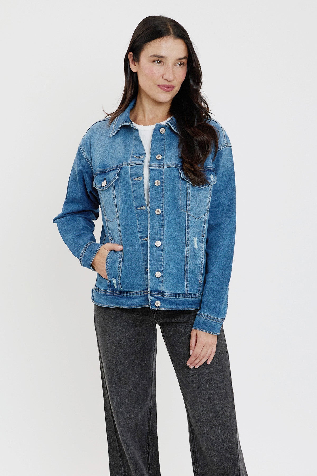 Brielle Boyfriend Denim Jacket