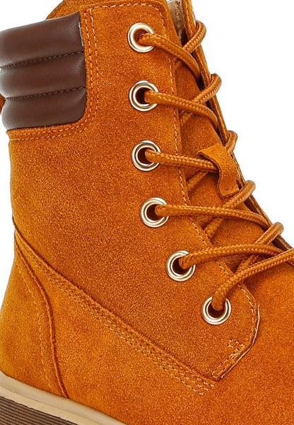 Sadie Suede Lace Up Boots