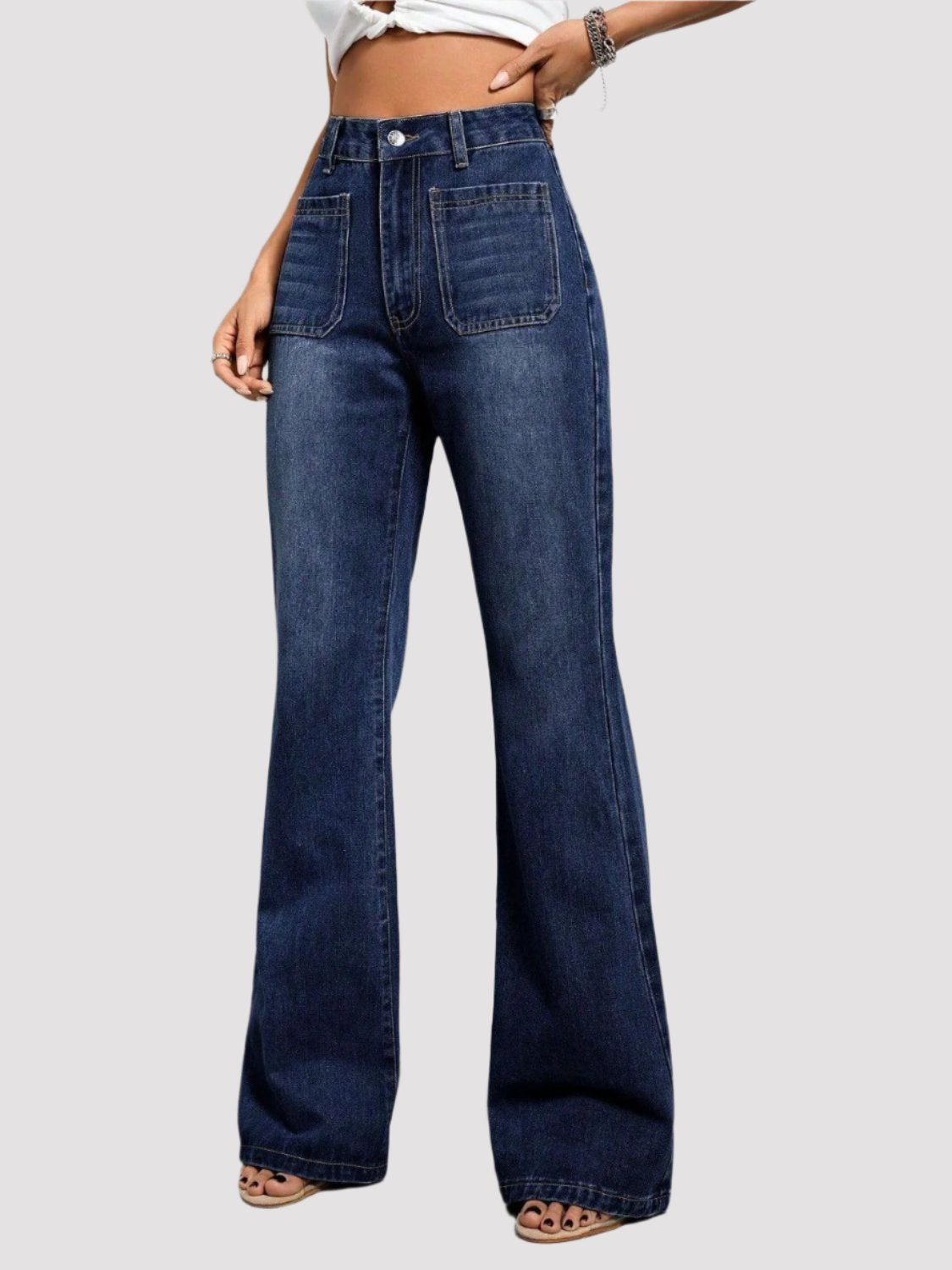 Faith Flat Pocket Jeans