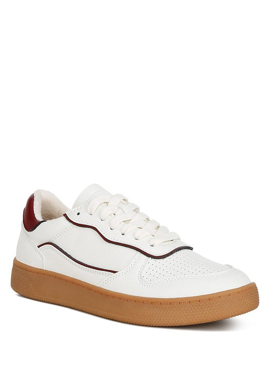 Foxy Faux Leather Sneakers