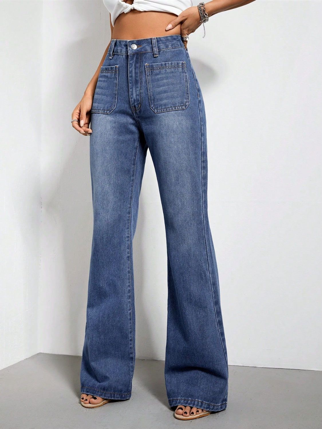 Faith Flat Pocket Jeans