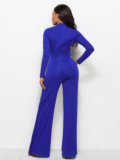 Double Pleated Wide Leg Jumpsuit