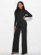 Double Pleated Wide Leg Jumpsuit