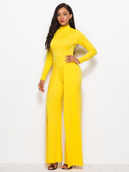 Double Pleated Wide Leg Jumpsuit