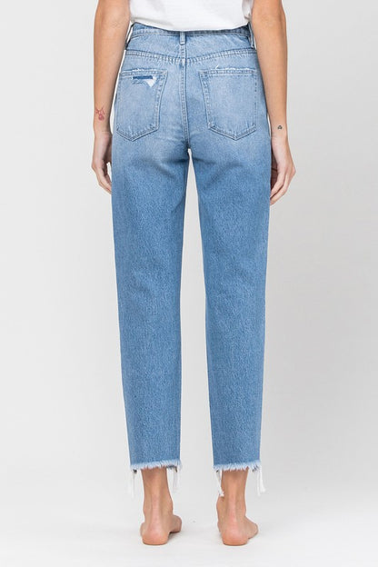 Distressed Mom Jeans