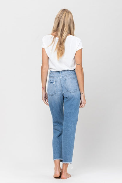 Distressed Mom Jeans