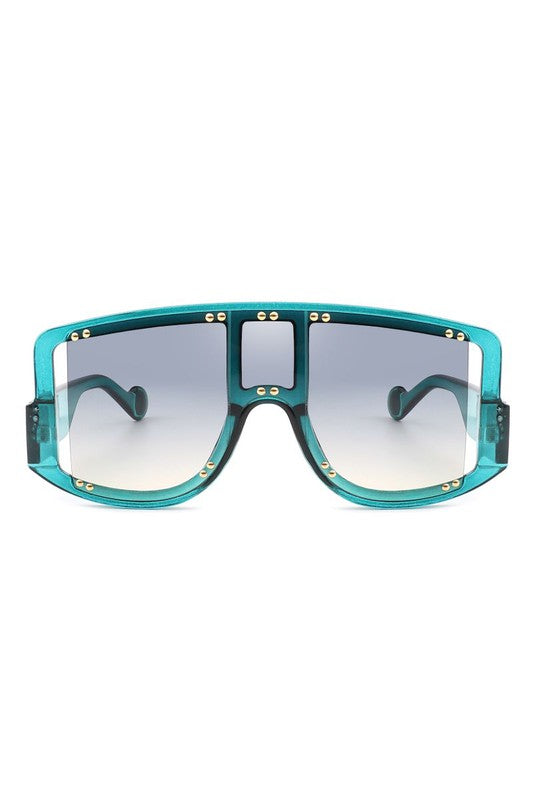 Square Oversize Shield Visor Sunglasses