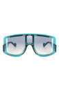 Square Oversize Shield Visor Sunglasses