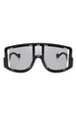 Square Oversize Shield Visor Sunglasses