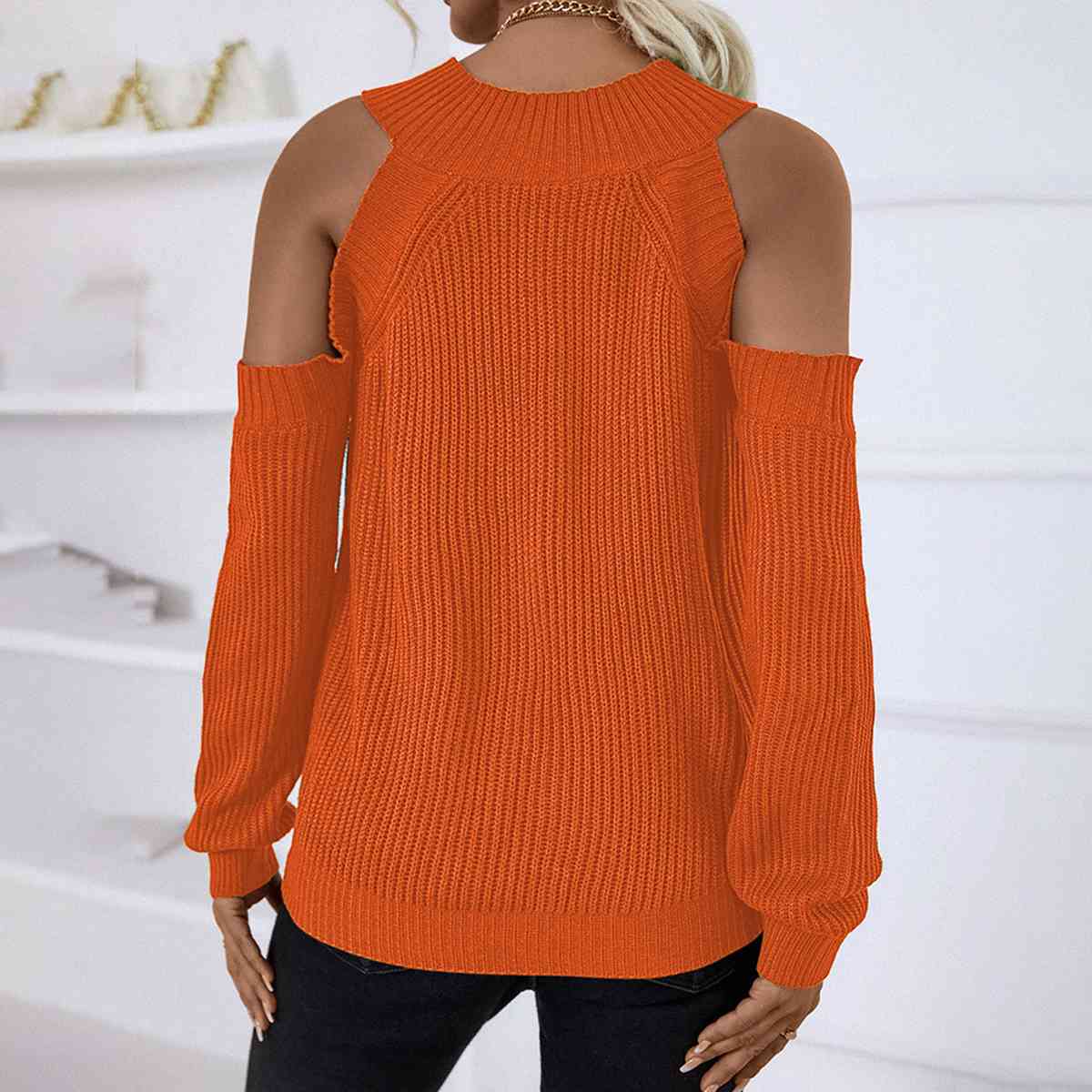 Tisha Cold-Shoulder Sweater