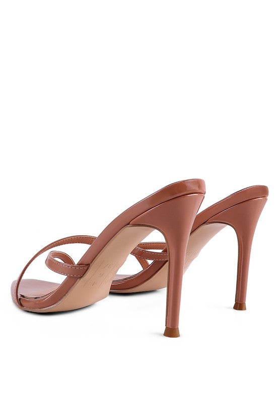 Open Pointed Toe Heeled Sandals