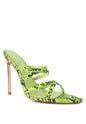 Neon Animal Print Sandals