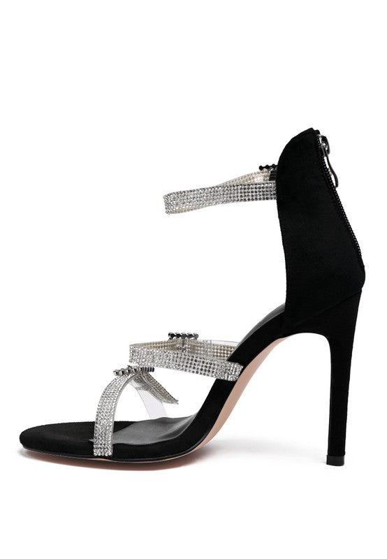 Bling Strapped High Heels