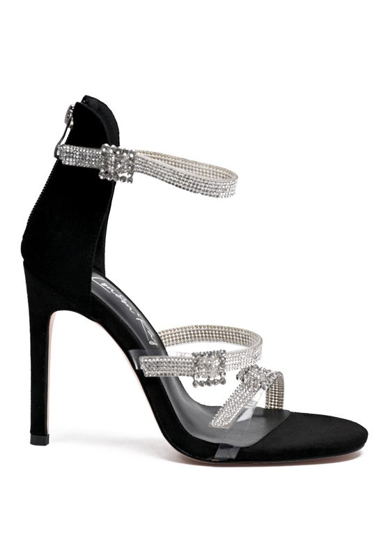 Bling Strapped High Heels