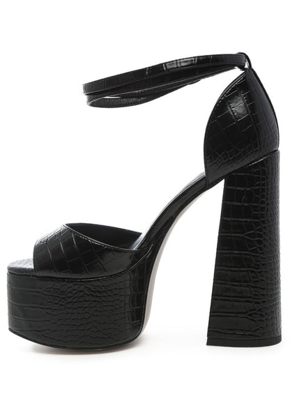 Alyce Croc Platform Sandals