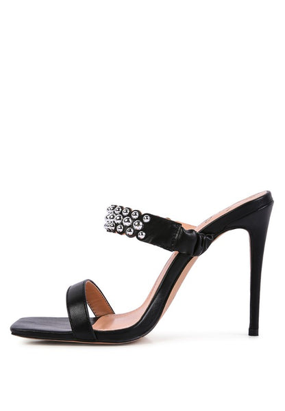 Brandee Studded High Heel Sandals