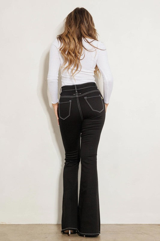 Button Fly High Waisted Jeans