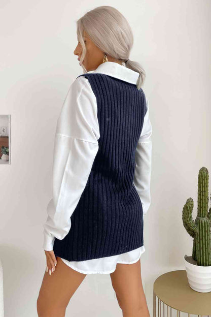 Katherine Sweater Vest Dress