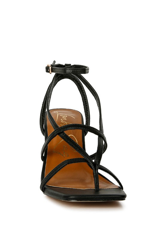 Squared Toe Strappy Sandals