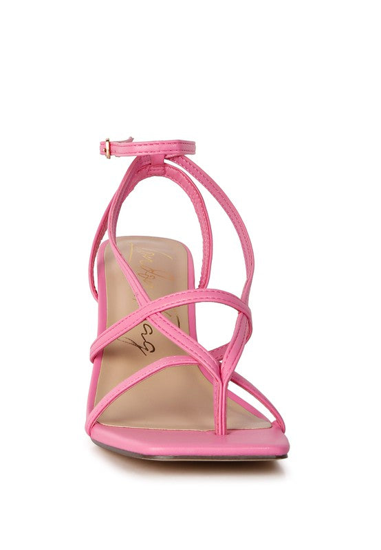 Squared Toe Strappy Sandals