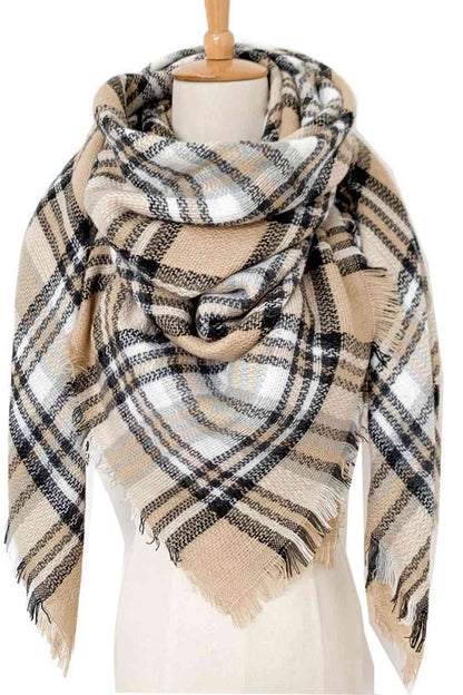 Plaid Patterned Scarf
