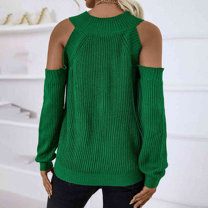 Tisha Cold-Shoulder Sweater