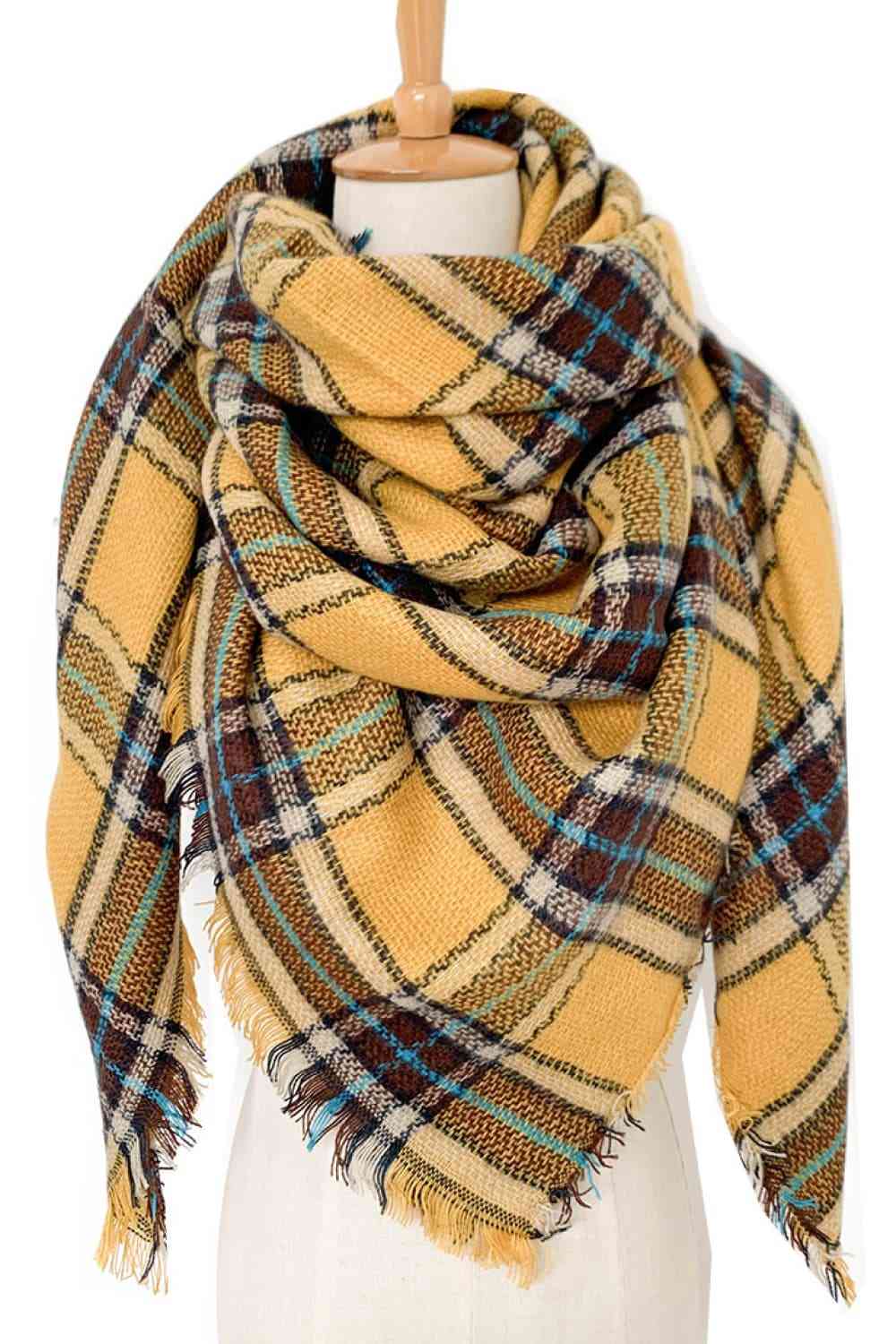 Plaid Patterned Scarf