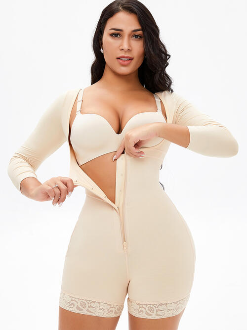 Zeki Zip Up Long Sleeve Shapewear