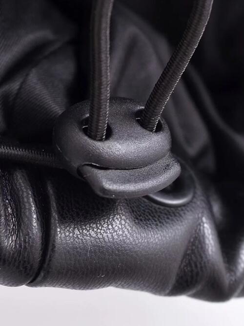Finley Faux Leather Zip Up Vest